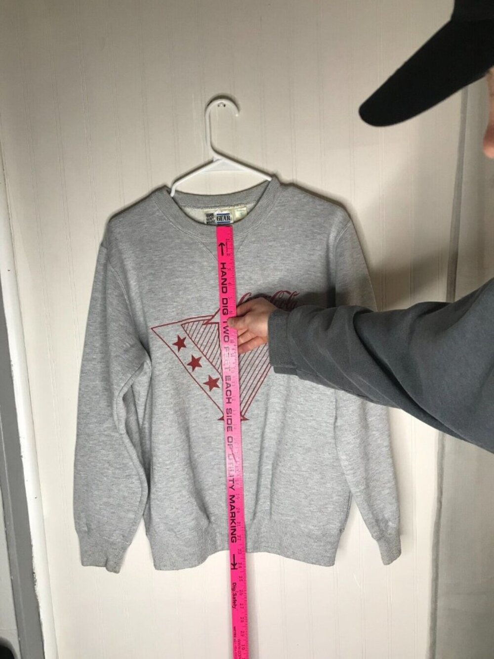 Vintage Enjoy Coca Cola Logo Coke Sweater Heavy weight gray Sz men Small - Picture 6 of 6